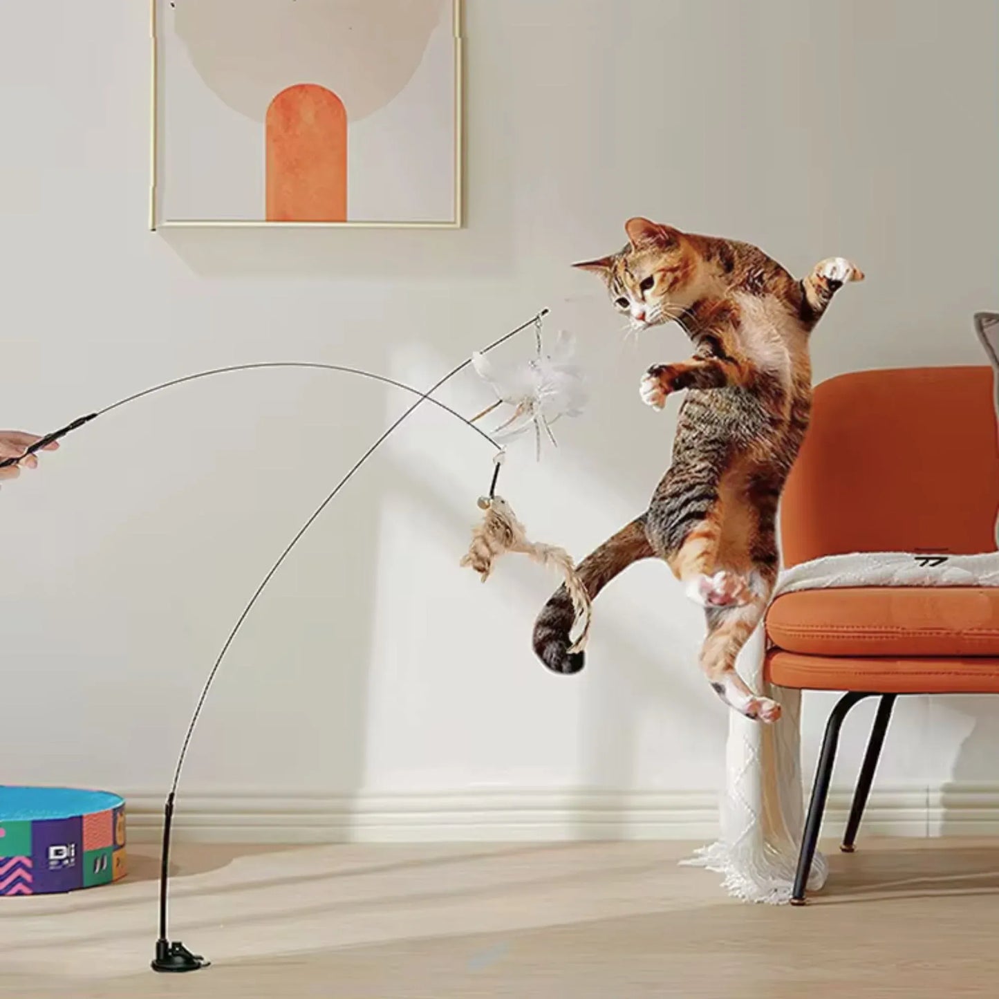 INTERACTIVE CAT FEATHER TOYS - Buy one get two 50%